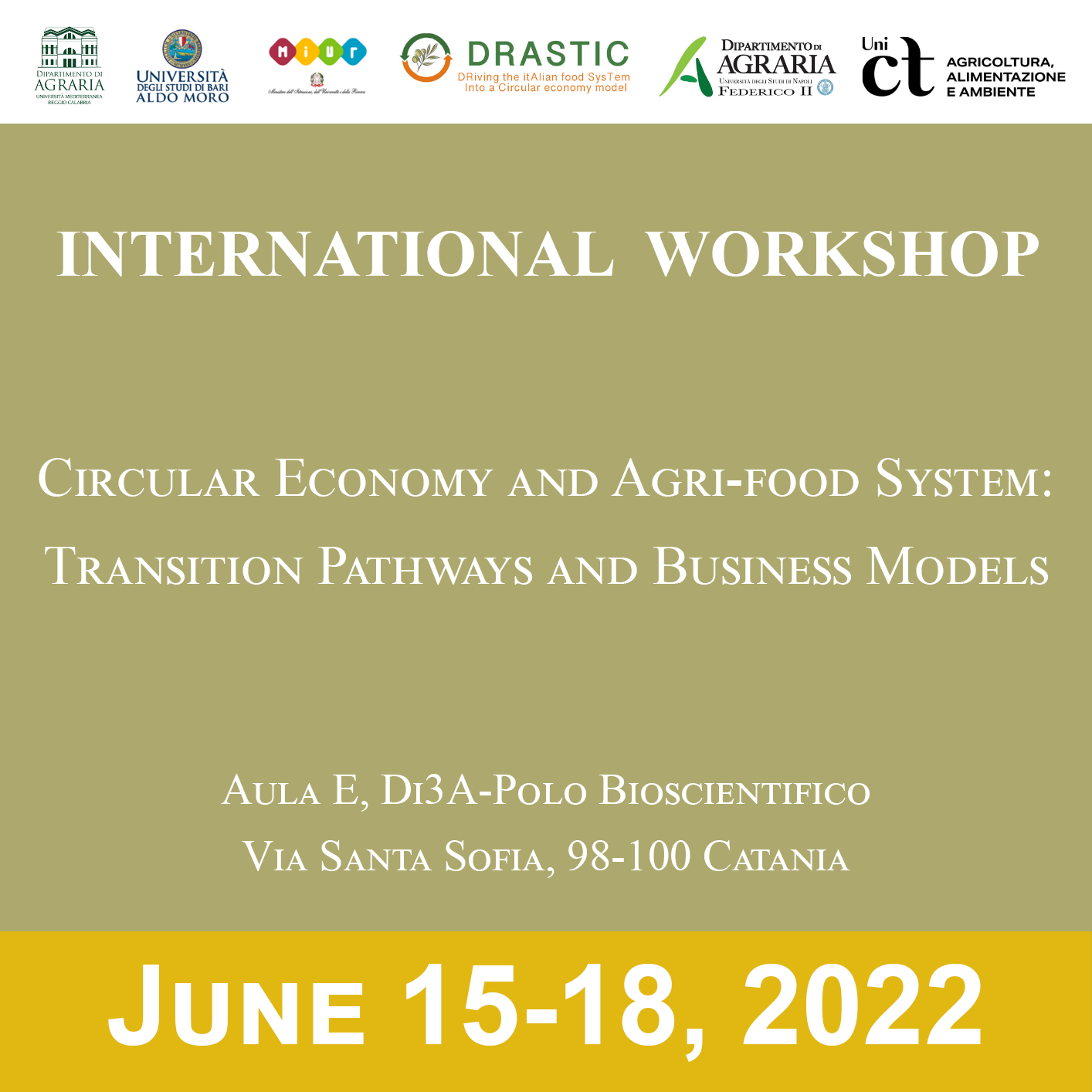 International Workshop June 15-18 2022